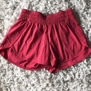 Pink Lululemon Running Shorts